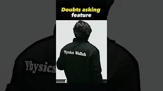 Doubt Asking Feature In PW Batch😱🔥#pw #shorts #physicswallah #lakshyabatch2024