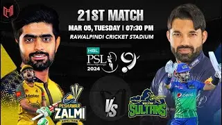 Multan Sultans vs Peshawar Zalmi 21st Match PREDICTION, MLS vs PSZ Playing 11 Who Will Win?