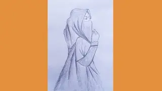 A Beautiful girl mask drawing || pencil sketch drawing for beginners || pencil drawing step by step