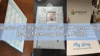 Review Lil Peach Lil&rsquo; Peach Dream Big Baby Memory Book, Pink Guided First 5 Years Baby Journal and P
