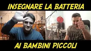 Insegnare la batteria ai bambini piccoli
