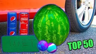 TOP 50 BEST CAR TIRE CRUSHING MOMENTS!