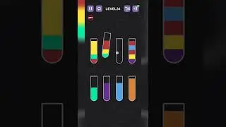Impossible level 34😐 in water sort color puzzle #like #shorts #subscribe #viral #youtubeshorts