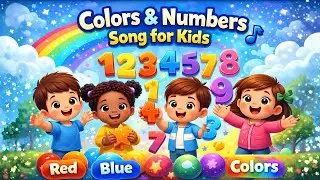 Colors & Numbers Song for Kids 🎶 Fun Learning Music | Bright Kids Music