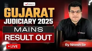 Gujarat Judiciary Mains 2025 Result Out 🔥| Gujarat Civil Judge Exam 2025 | By Nitesh Sir