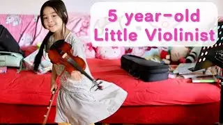 Adorable little 5-Year-Old Elisabeth Dancing While Playing Violin 🎻💃 Cutest Performance!