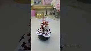 Crafting a Mini Clay Cake with a Dark Twist 🎂🖤 #y2k #clay #diy #handmade   #cakes