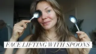 Facial Massage With Spoons | Nasolabial Folds, Eyes & Forehead
