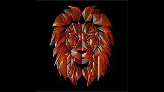 Line art of lion in Adobe Illustrator  #shorts #trending #illustrator