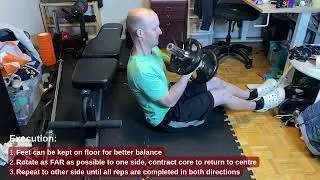 Russian Twists (Dumbbell Version) | Exercise Demo