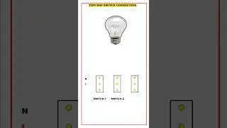 1 bulb 3 switch controls connection | Two way switch connection | #shorts