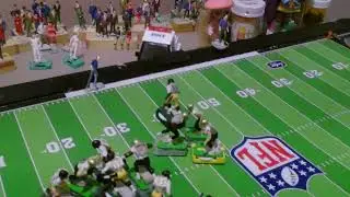 Quarterback Shawn mack in the pocket finds his receiver James davis