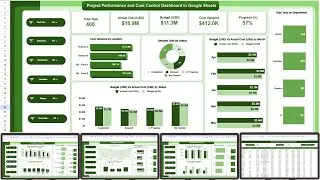 Project Performance and Cost Control Dashboard in Google Sheets