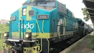 Tráfego intenso de trens em Taquaritinga 