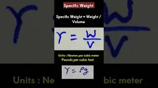 Specific Weight