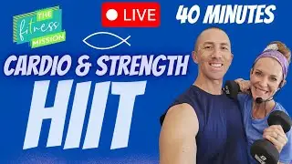 40-Min Couples Cardio HIIT Workout at Home | Fat-Burning Fitness for Families