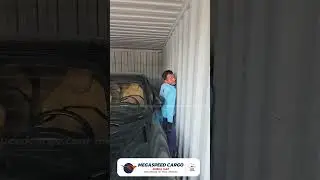 Watch How a Driver Safely Exits a Car Inside a Shipping Container  #roroshipping  #automobile