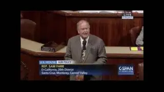 Rep. Sam Farr (D-Calif.) Speech on House Floor to Demand Action to #DisarmHate