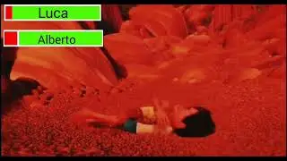 Luca (2021). Luca vs Alberto with healthbars.