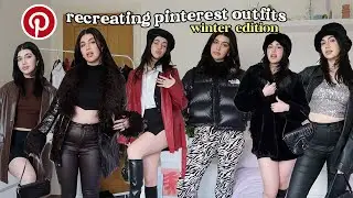recreating pinterest outfits: winter edition (AW 2021 HAUL)