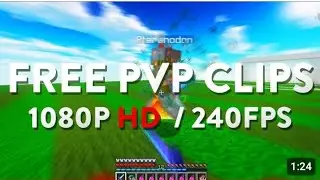 Minecraft Free PvP Clips To Use & Edit 1080p240fps [With Song ]