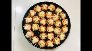 Monaco biscuits snacks recipe|Monaco cheesy bites| Biscuits pizza just in 5 min