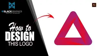 How to create 3D logo design in Adobe illustrator CC Tutorial | # SLACK GRAPHICS