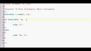 Learning the Basic's of PHP Programming - Tutorial 4