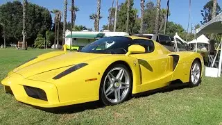 Rare Yellow Ferrari Enzo (w/ startup)