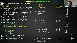 Column & Struts . MOM [Mechanics of Materials] Chapter 8 Lecture 1