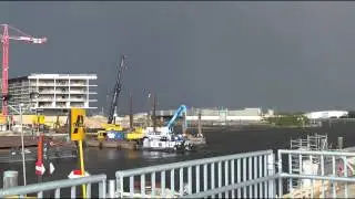 Heftiges Gewitter in Hamburg