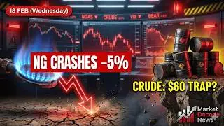 ⚠️ Natural Gas GAP DOWN Alert! Crude Oil Inventory Strategy | 18 Feb 2026 #mcx #naturalgas