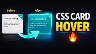 Modern Card UI Design Using HTML & CSS | Smooth Hover Animation
