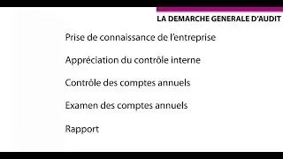 La d&eacute;marche d'audit -1/2-