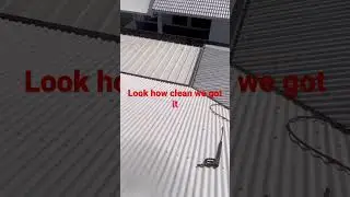 Dirty roof transformed #mackay #pressurecleaning #roofcleaning #dirty #cleaningtime