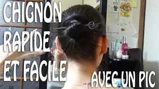 [Coiffure] Chignon rapide et facile avec un pic
