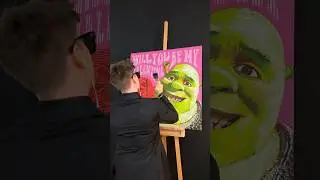 Painting Shrek in Pop Art