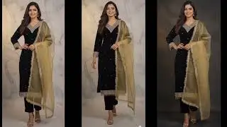 Black velvet suit 🖤✨winter wear ||embroidery 🪡 || latest Design || sayed design .