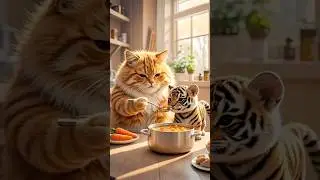 cat 3D ai videos#cartoon #cat #pets #tiger