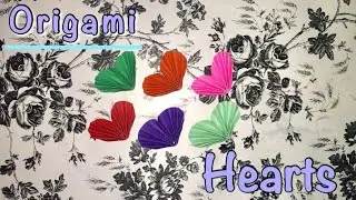 Origami Heart Tutorial:  How To Make Easy and Simple Hearts For Decor!!  SIMPLE WAY