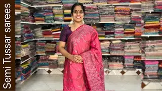 Semi Tussar Sarees | Apavaranam| 25 November 2025 