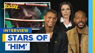 Stars of new horror film 'Him' chat with Today | Today Show Australia