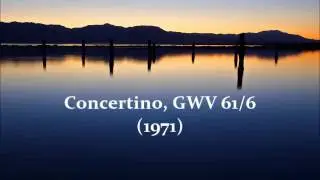 Lothar Graap — Concertino, GWV 61/6 (1971) for organ (in three movements)