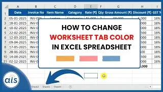 How to Change Worksheet Tab Color in Excel Spreadsheet | MS Excel Tips in Hindi | Ankit IT Solutions