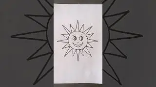 How to Draw a SUN | Sun Drawing    #howtodrawsun #sundrawing #sunset