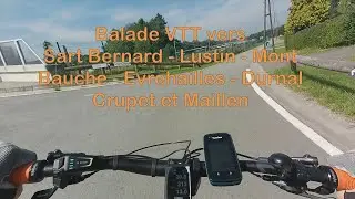 VTT vers Sart-Bernard, Lustin, Mont, Bauche, Crupet, Maillen.