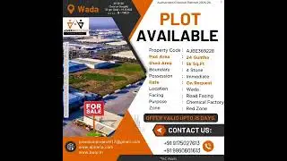 ⚗️ CHEMICAL FACTORY PLOT FOR SALE | WADA | 24 GUNTHA | RED ZONE✨