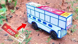 How to make Colgate box double decker bus | diy colgate double decker bus | Amazing Colgate box bus