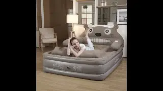 Cute and Cozy! Cartoon Inflatable Air Bed | Create a Warm and Fun Home Effortlessly