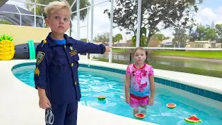Little Police Officer Learns Safety Rules for kids | Pretend Play Stories